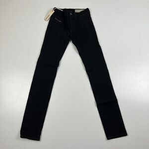Diesel Livier Jeggings Womens 25 Low Rise Black Denim Wash 0RZ65